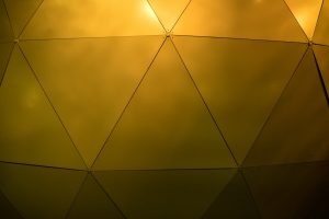 gold smooth triangles